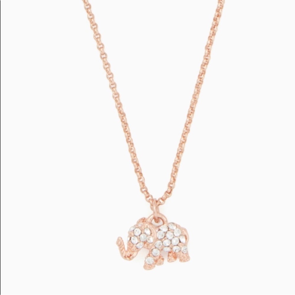 Kate Spade New York Things We Love Rose Gold Elephant Mini Pendant Necklace